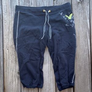 American Eagle Navy Blue Jogger Capris